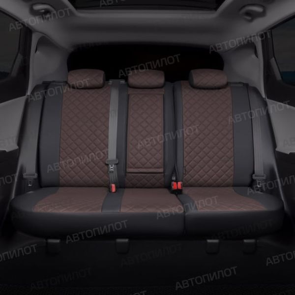 Чехлы Автопилот Экокожа Ромб на Москвич 3 (2022+)