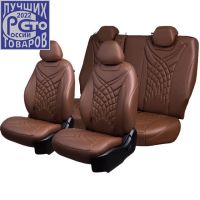 Чехлы Премиум Экокожа Байрон Президент|Жук на SsangYong Kyron 2006-2015 г.в.