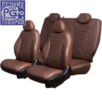 Чехлы Премиум Экокожа Байрон Президент|Жук на SsangYong Kyron 2006-2015 г.в.