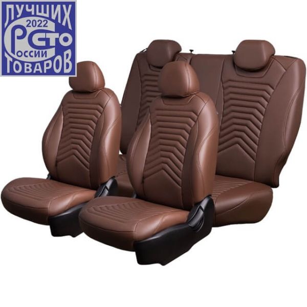 Чехлы Премиум Экокожа Байрон Президент|Жук на SsangYong Kyron 2006-2015 г.в.